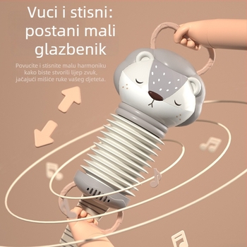 Plastična igračka akordeon za dojenčad i djecu od 0 do 3 godine, 3C certifikat 2022182202033539
