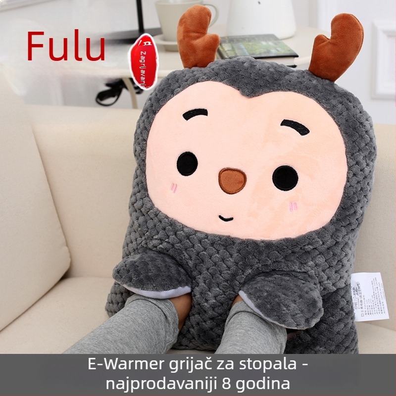 USB grijane papuče s podesivom temperaturom i tajmerom, napajanje 5V/12V, 40–60°C, kabel duljine 1,8 m