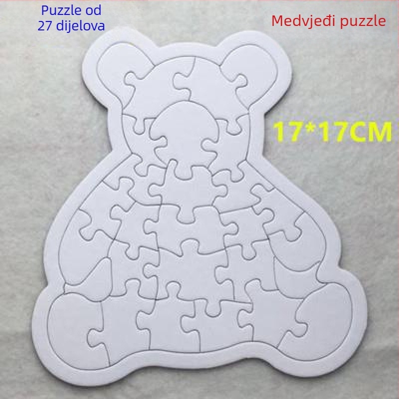 Plastični 3D puzzle za djecu 4–6 godina, mogućnost prilagodbe, metoda obrade: Drugo