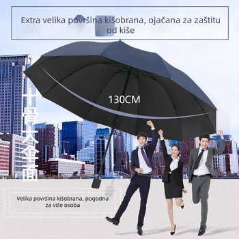 Kišobran - trostruko presavijeni minimalistički stil (10 rebara; ručno otvaranje; platno 170T; UPF>30; željezni okvir)