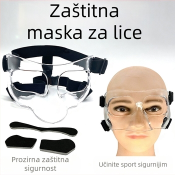 Košarkaška zaštitna maska, Zesai zs1212, PC materijal, stil puni okvir ili poluokvir