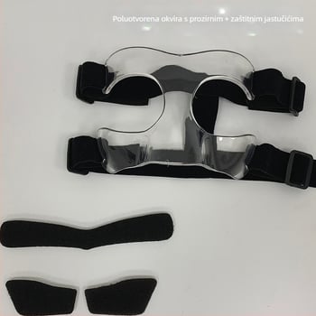 Košarkaška zaštitna maska, Zesai zs1212, PC materijal, stil puni okvir ili poluokvir