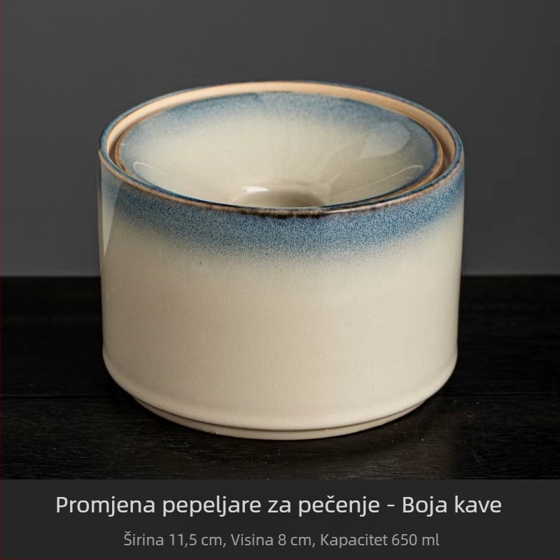 Keramički set za čaj: pepelnjak, posuda za ostatke čaja i kanta za otpadnu vodu s poklopcem – kućna upotreba, vrhunski dodaci za čajni servis (Materijal: keramika; Uvoz: Ne; Izrada po narudžbi: Ne; Poklon: Ne)