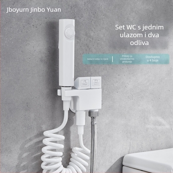 Ugradni set tuš-bide WC-a od mesinga — Piano Keys Toilet Mate, mesing tijelo, radni tlak 3–15 kg, ugradnja u zidu