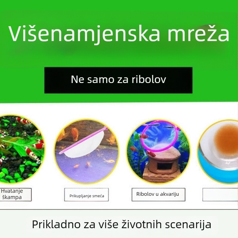Ručna mreža za akvarij, mreža za zlatne ribe, mreža za akvarij — Materijal: 1