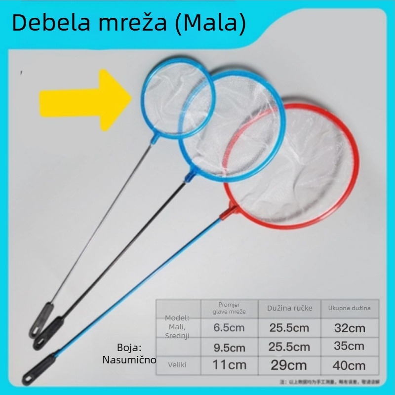 Ručna mreža za akvarij, mreža za zlatne ribe, mreža za akvarij — Materijal: 1
