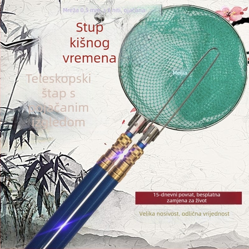Dvjebrani štap mreže od stakloplastike – set, neproširuje