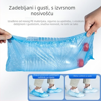 Jednokratne navlake za cipele, plastični materijal, zaštita od prašine, univerzalna prilagodba