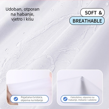 Pončo za kišu za odrasle — debeli EVA materijal, višekratna upotreba, za jednu osobu, planinarenje i vožnju biciklom, prijenosno (debel EVA; jedna osoba; planinarenje i biciklizam)