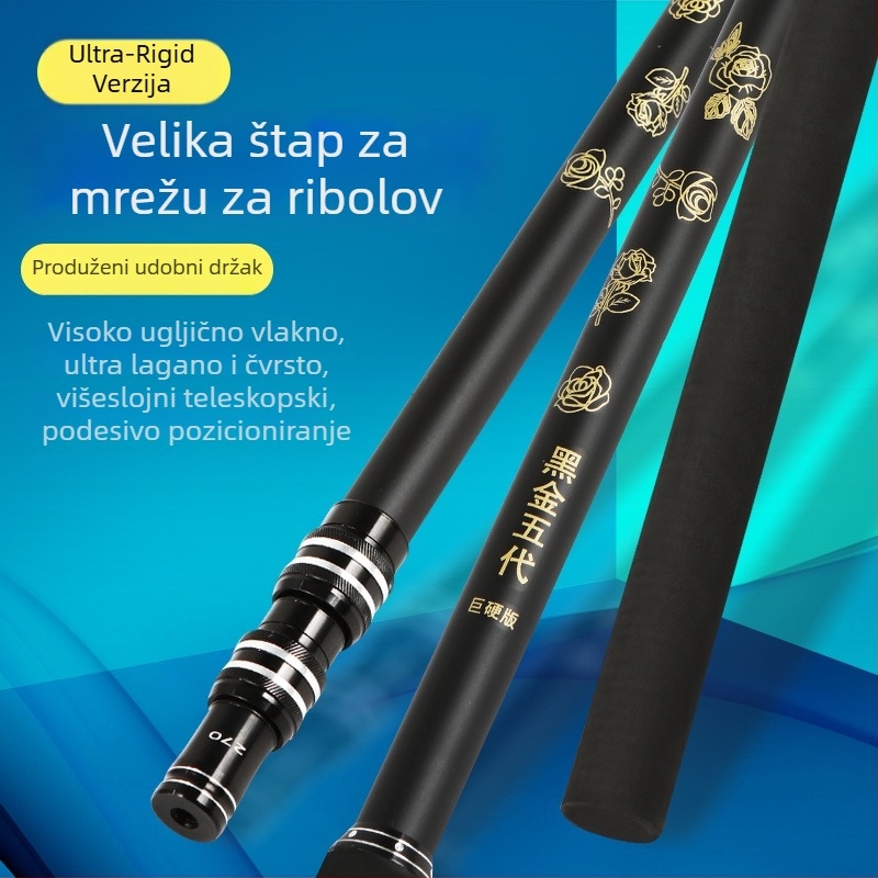 Shang Hongjia štap za mrežu za ribolov od vlakna stakla s pjenastom ručkom