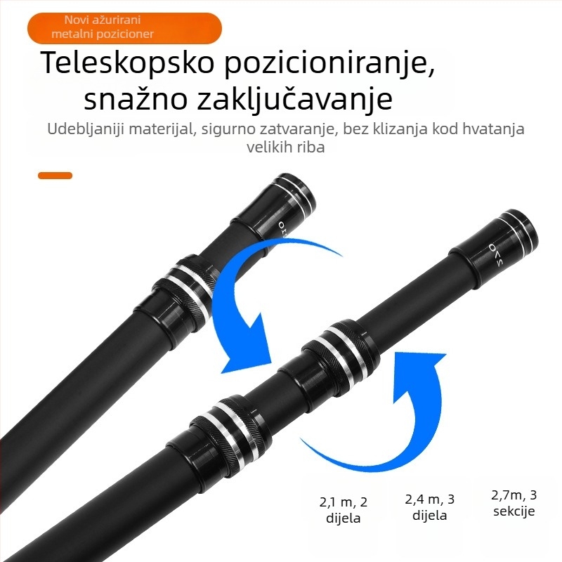 Shang Hongjia štap za mrežu za ribolov od vlakna stakla s pjenastom ručkom