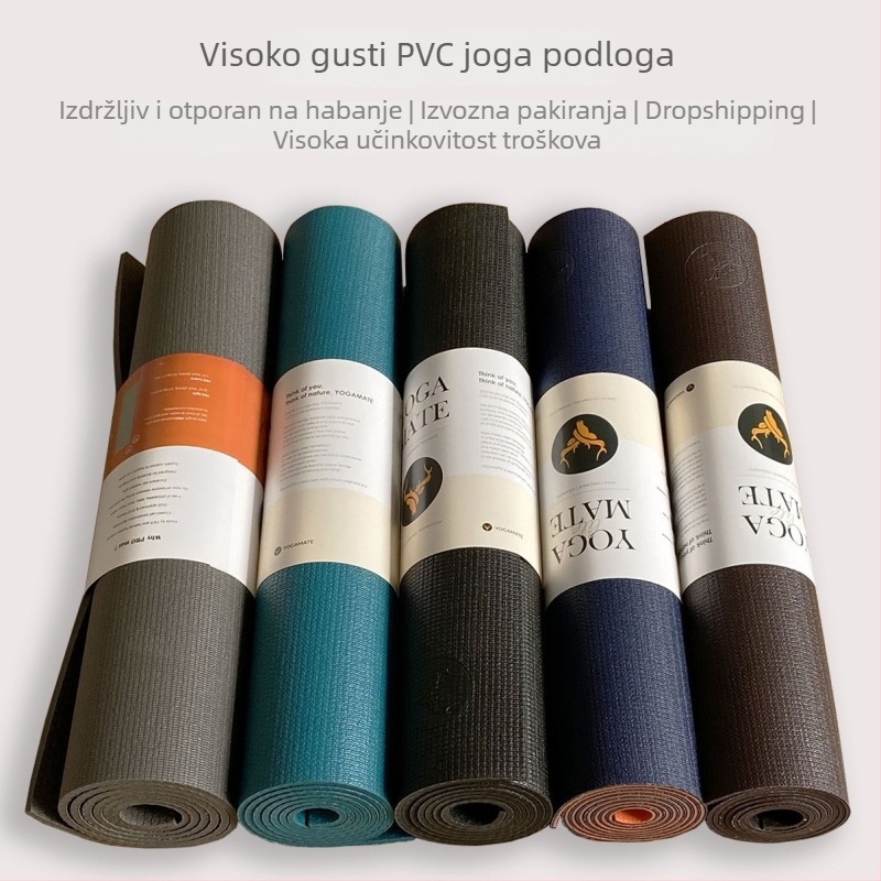 Joga podloga od iyogasports — PVC visoke gustoće, debljina 6 mm, težina 3200 g