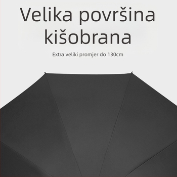 Trostruki sklopivi kišobran za sunce s UPF iznad 40, poliester 170T, 10 željeznih rebara, ručno otvaranje, mogućnost tiskanja logotipa