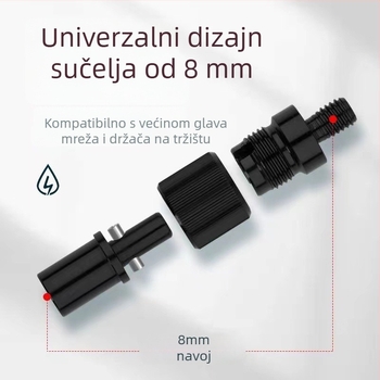 Konektor mreže od aluminijske legure, protiv rotacije, brzi spoj za mrežni štap, 8 mm univerzalno, 20 g