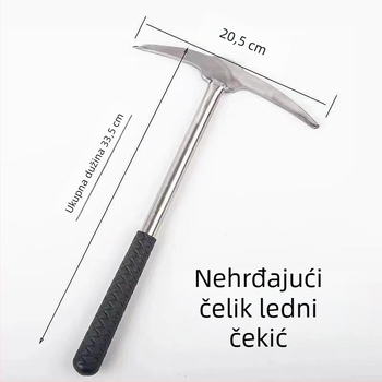 Zimska oprema za led – nehrđajući čelik, ice chisel, ice pick, ice net holder, ice breaker