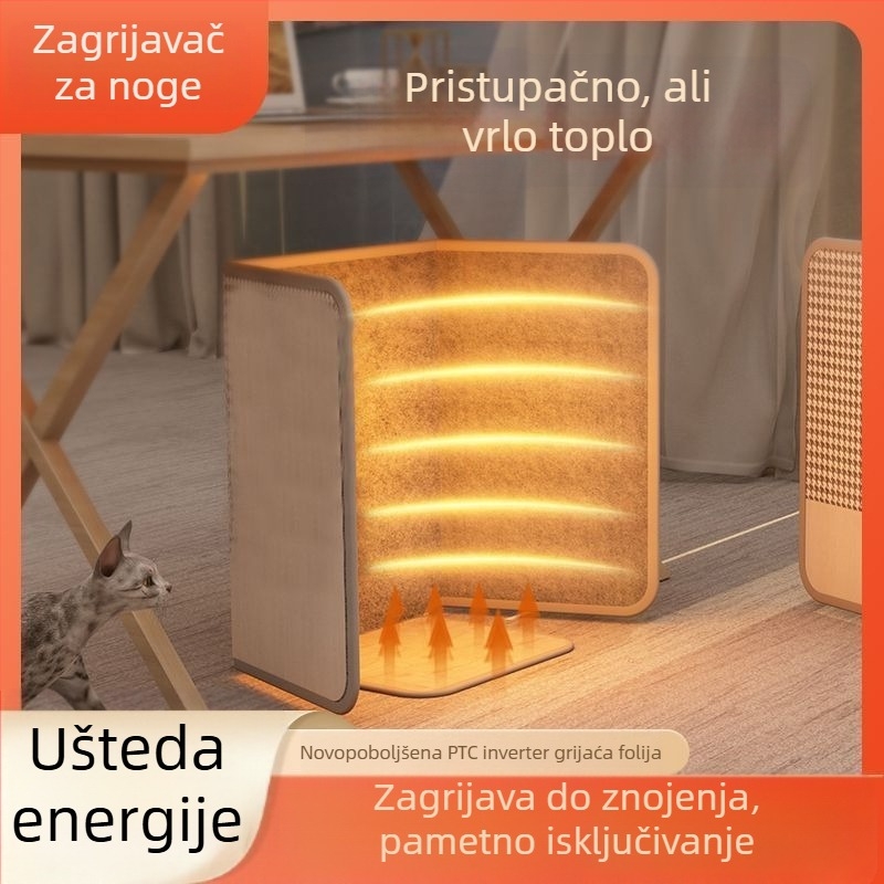 Podgrijavajuća podloga za stopala ispod stola s USB/strujnim napajanjem i daljinskim upravljanjem