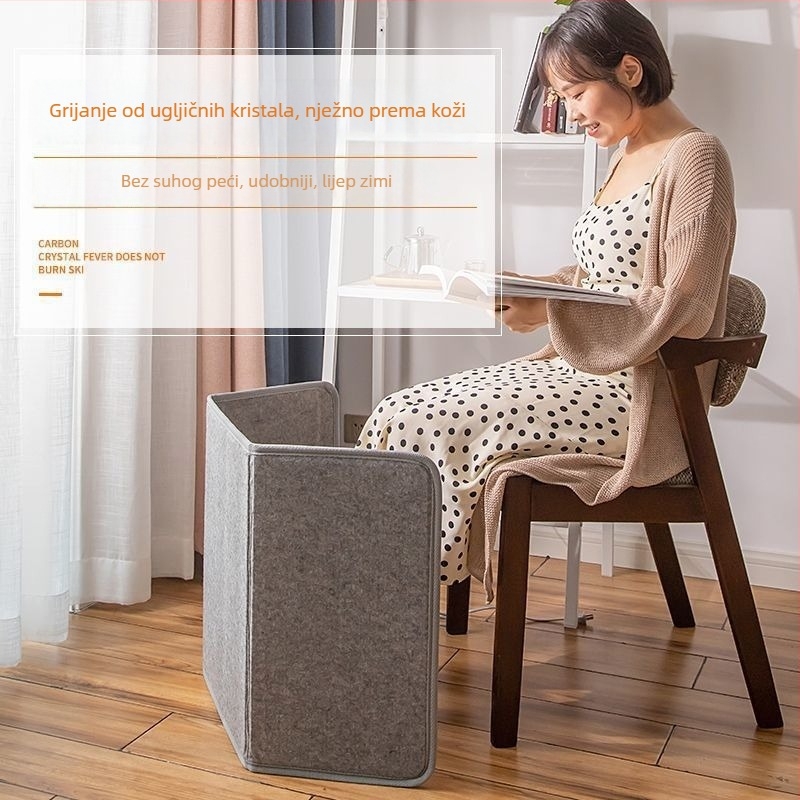 Podgrijavajuća podloga za stopala ispod stola s USB/strujnim napajanjem i daljinskim upravljanjem