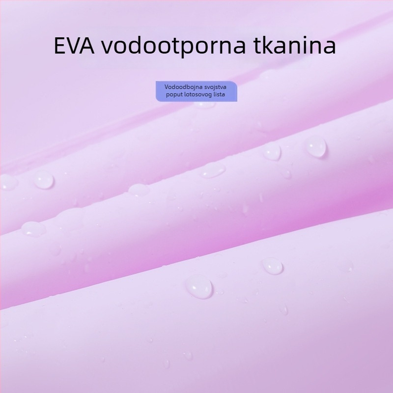 Pono kiša za odrasle, EVA tkanina, za motocikl/električno vozilo, s integriranom kapuljom s dvostrukim obodom