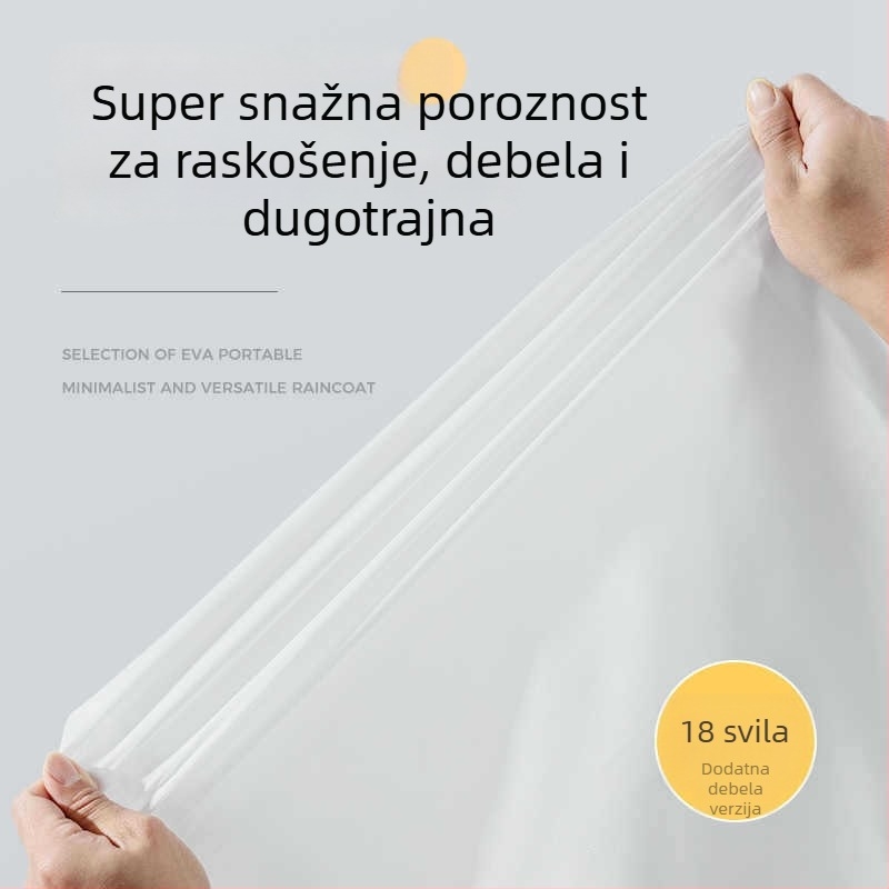 EVA kabanica za odrasle — jednodijelna, debela, prenosna za aktivnosti na otvorenom i planinarenje