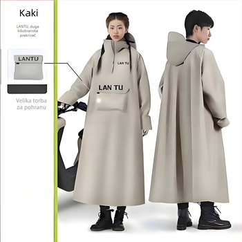 Pončo za kišu za električna vozila, potpuno zaštita tijela, debeli Oxford materijal, PVC adhezivni sloj, unisex odrasla osoba