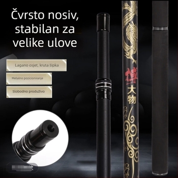 Karbonska štap za mrežu za ribolov, teleskopka, sa 4 sekcije