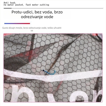 Debljena aluminijska legura glava mreže za ribolov, brzo sušenje, protiv zaplitanja, za Black Pit fly fishing (Materijal mreže: Drugi; Nosivost: Druga; Dubina: Druga)