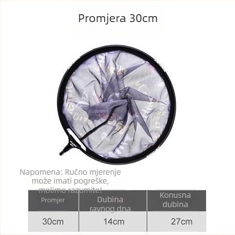 Debljena aluminijska legura glava mreže za ribolov, brzo sušenje, protiv zaplitanja, za Black Pit fly fishing (Materijal mreže: Drugi; Nosivost: Druga; Dubina: Druga)
