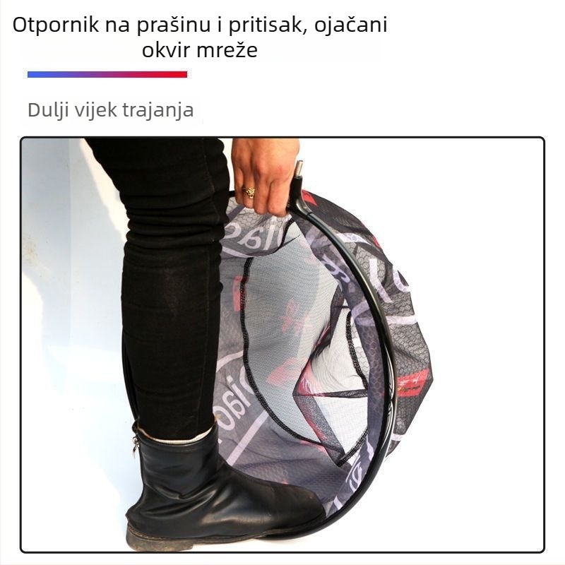 Debljena aluminijska legura glava mreže za ribolov, brzo sušenje, protiv zaplitanja, za Black Pit fly fishing (Materijal mreže: Drugi; Nosivost: Druga; Dubina: Druga)