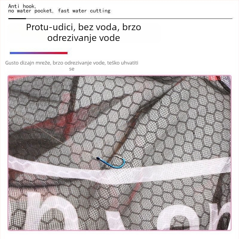 Debljena aluminijska legura glava mreže za ribolov, brzo sušenje, protiv zaplitanja, za Black Pit fly fishing (Materijal mreže: Drugi; Nosivost: Druga; Dubina: Druga)