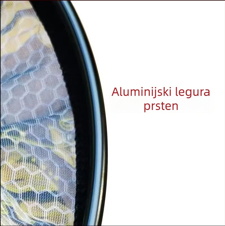 Glava mreže za mušičarski ribolov - jednoplošna konstrukcija, aluminijska legura, ćelijski uzorak, nano brzo sušenje; Marka: Other; Podrijetlo: Kina