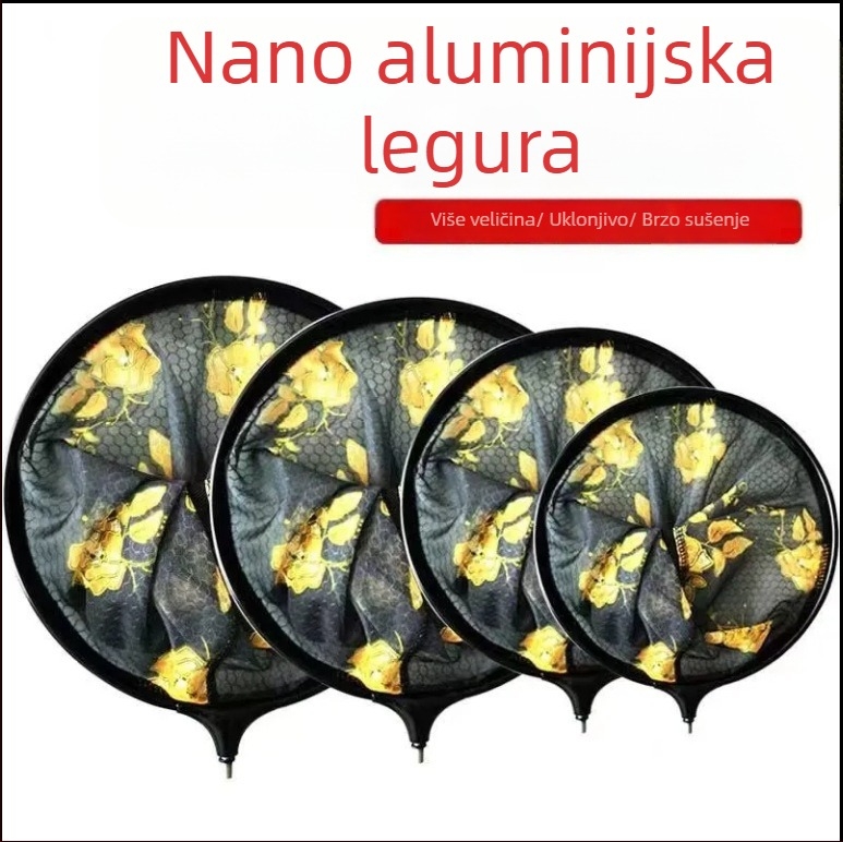 Glava mreže za mušičarski ribolov - jednoplošna konstrukcija, aluminijska legura, ćelijski uzorak, nano brzo sušenje; Marka: Other; Podrijetlo: Kina