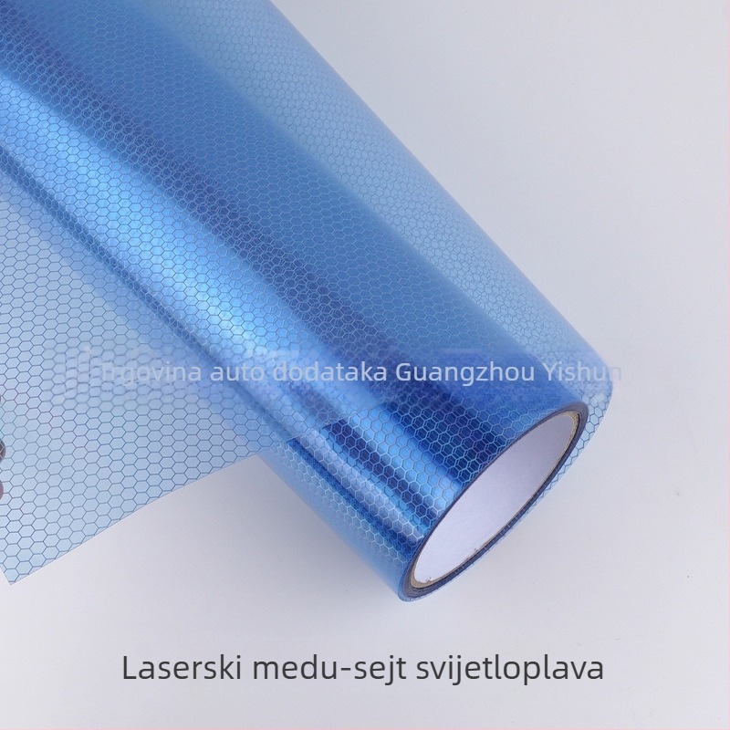 Film za stražnja svjetla automobila – laserski uzorak saćaste mreže, PVC materijal, ljepilo
