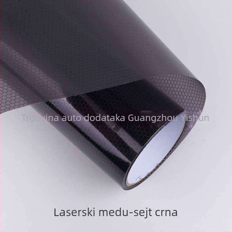 Film za stražnja svjetla automobila – laserski uzorak saćaste mreže, PVC materijal, ljepilo