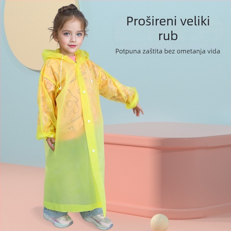 Jednokratna dječja kišna kabanica EVA, pončo za djecu, prijenosni vanjski kišni kaput s PVC ljepilom