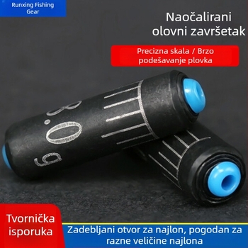 Olovni ribolovni utezi s mekanim jezgrom i zaobljenim rubovima, u veleprodaji