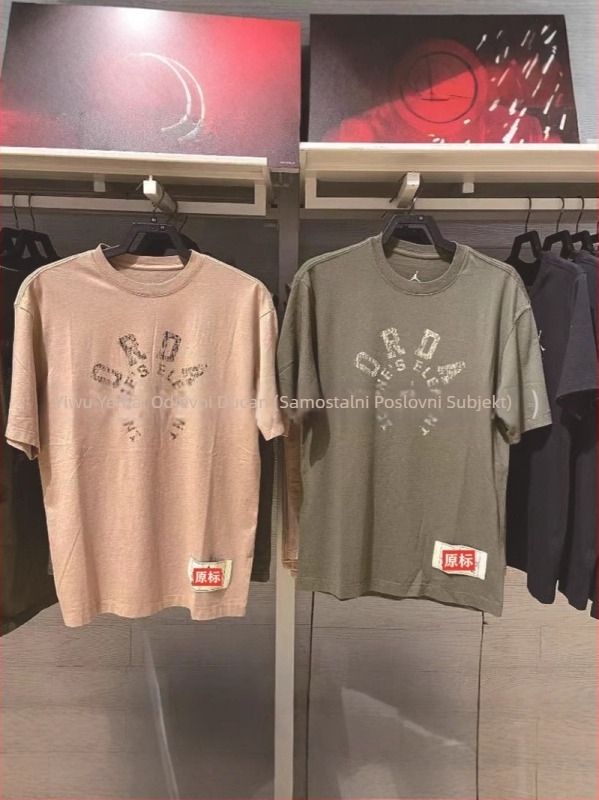 Muška pamuk kratkih rukava majica s okruglim izrezom, abstraktni otisak, ljetni kroj