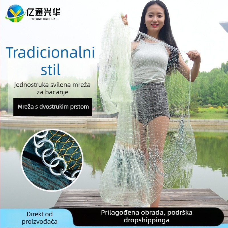 Ručna mreža za bacanje s korejskim stilom lančane konstrukcije (Brand: Yitong Xinghua; Materijal: PE; Privatna etiketa: Da)
