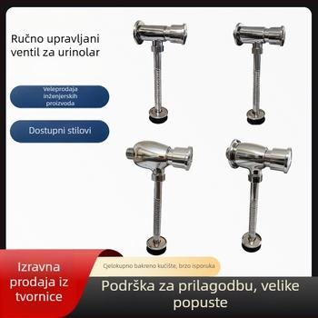 Ventil za ispiranje pisoara i WC-a | legura tijela, ispiranje 3–6 s, radni tlak 0,2–0,6 MPa, model: pritiskni-ispirni ventil