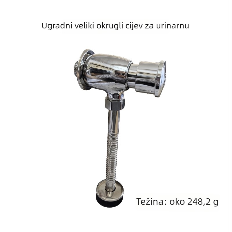 Ventil za ispiranje pisoara i WC-a | legura tijela, ispiranje 3–6 s, radni tlak 0,2–0,6 MPa, model: pritiskni-ispirni ventil