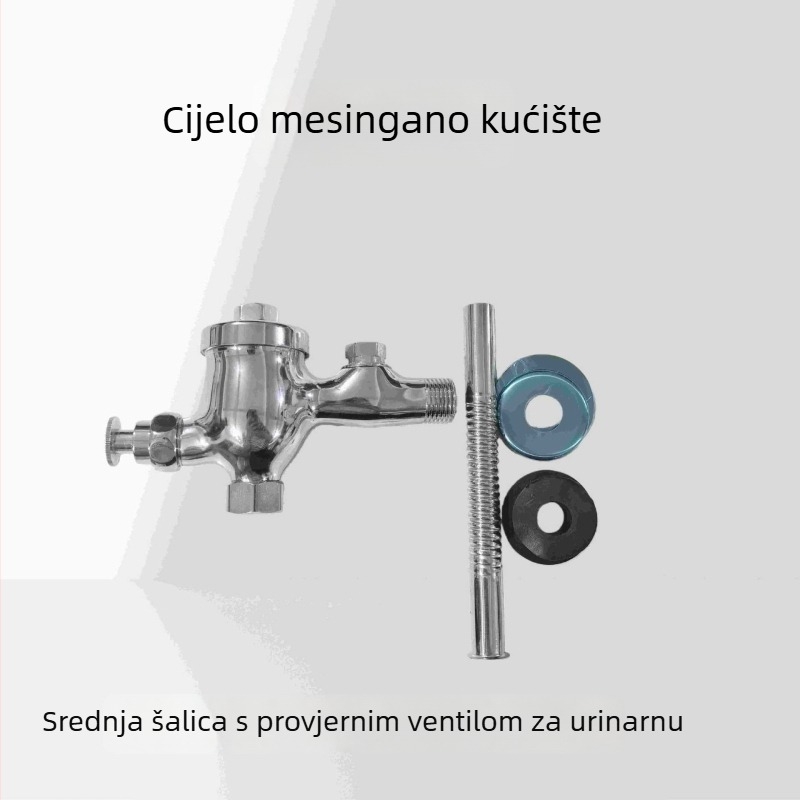 Ventil za ispiranje pisoara i WC-a | legura tijela, ispiranje 3–6 s, radni tlak 0,2–0,6 MPa, model: pritiskni-ispirni ventil