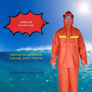 PVC pončo za kišu, podijeljeni model, za odrasle, vodootporan set hlača za kišu