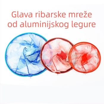Yujia aluminijska glava mreže za ribolov s malim mrežnim otvorima