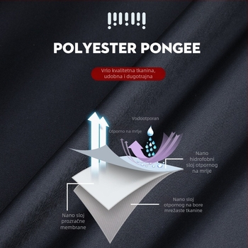 Unisex kišni pončo s vodootpornim hlačama za bicikliste, debeli, otporni na habanje, prozračni