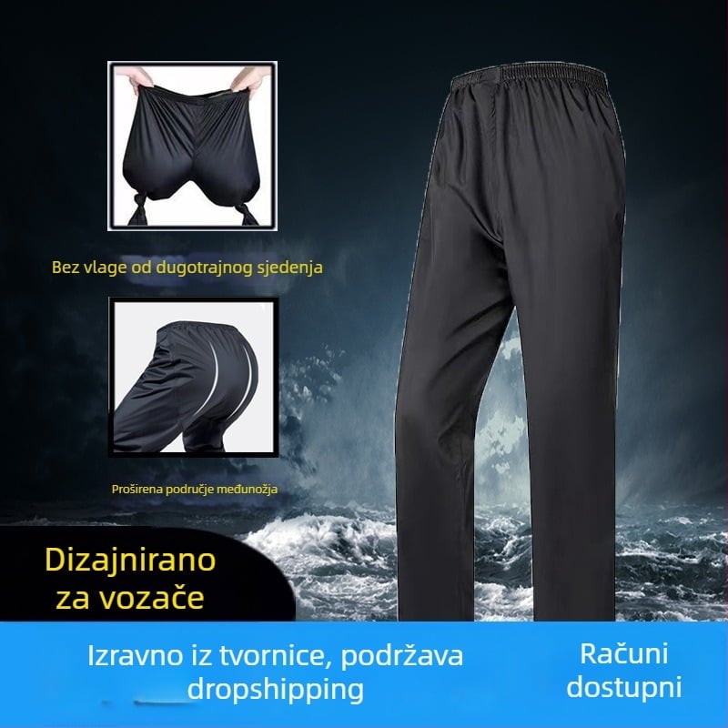 Unisex kišni pončo s vodootpornim hlačama za bicikliste, debeli, otporni na habanje, prozračni
