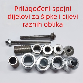 Prilagođeni cijevni spojnici s navojem, ugljični čelik, redukcijske i konverzijske glave, muško/žensko spojnice za stupove