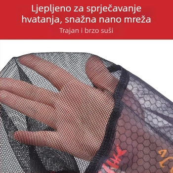 Glava mreže za natjecateljski ribolov – aluminijska legura, dizajn protiv zakačivanja, ultra-letta, produbljena glava mreže