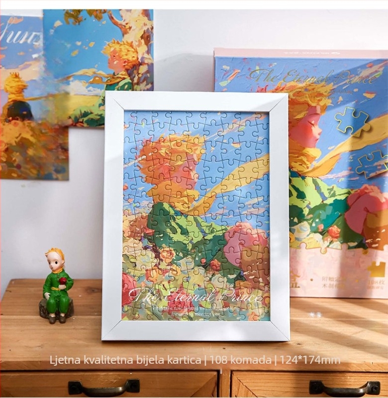 Mr. Paper plosni puzzle, serija Little Universe, za uzrast 7–14 godina, ilustracije i ploče, pakirano u šarenoj kutiji.