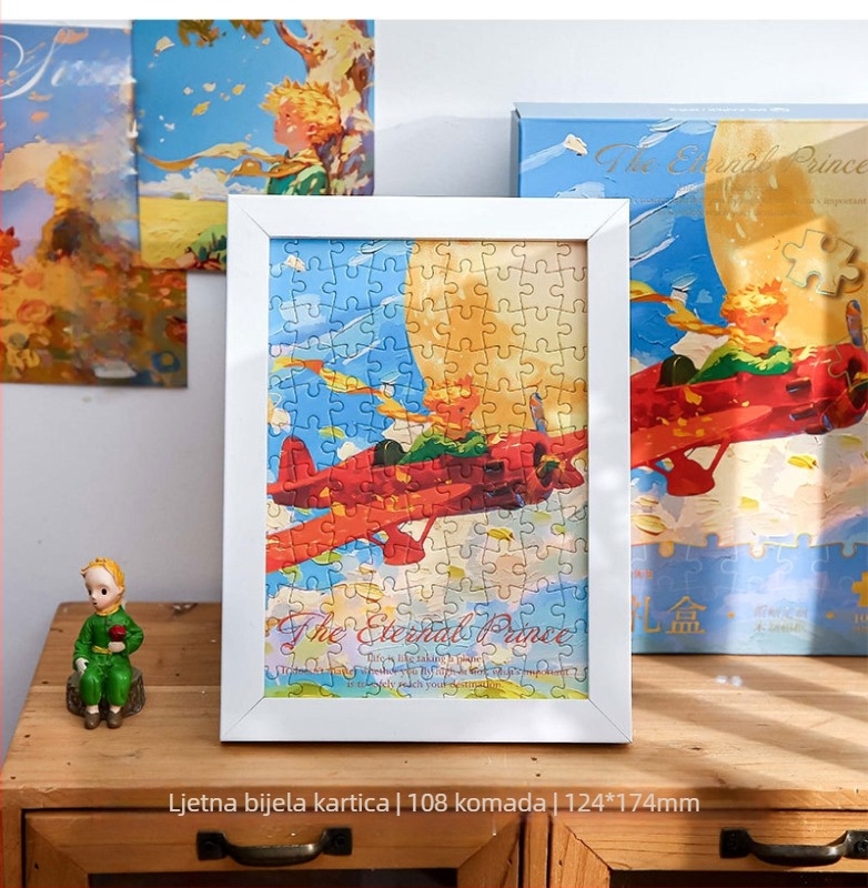 Mr. Paper plosni puzzle, serija Little Universe, za uzrast 7–14 godina, ilustracije i ploče, pakirano u šarenoj kutiji.