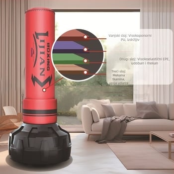 Vertikalni PU boksački vreć, 22 kg, Model: Vertikalna vrećica