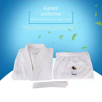 Karate gi za Kumite - elastičan, lagan s mrežastim dizajnom, poliester-pamuk smjesa (65% poliester)